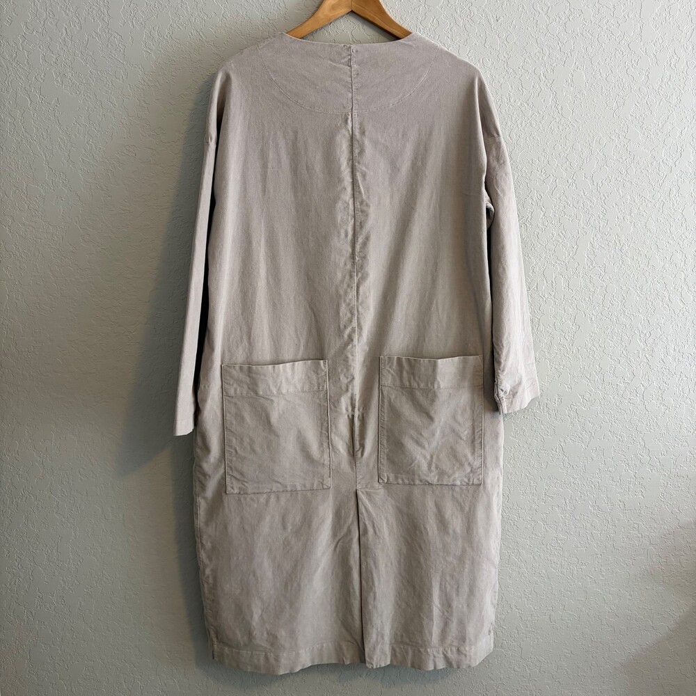 Album Di Famiglia Long Sleeve T-Shirt Dress Beige Women's Size Small - Picture 7 of 8